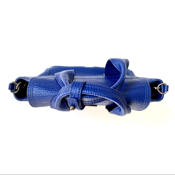 3.1 PHILLIP LIM | CLASSIC MINI PASHLI SATCHEL CROSSBODY LEATHER ELECTRIC BLUE - Picture 9 of 17